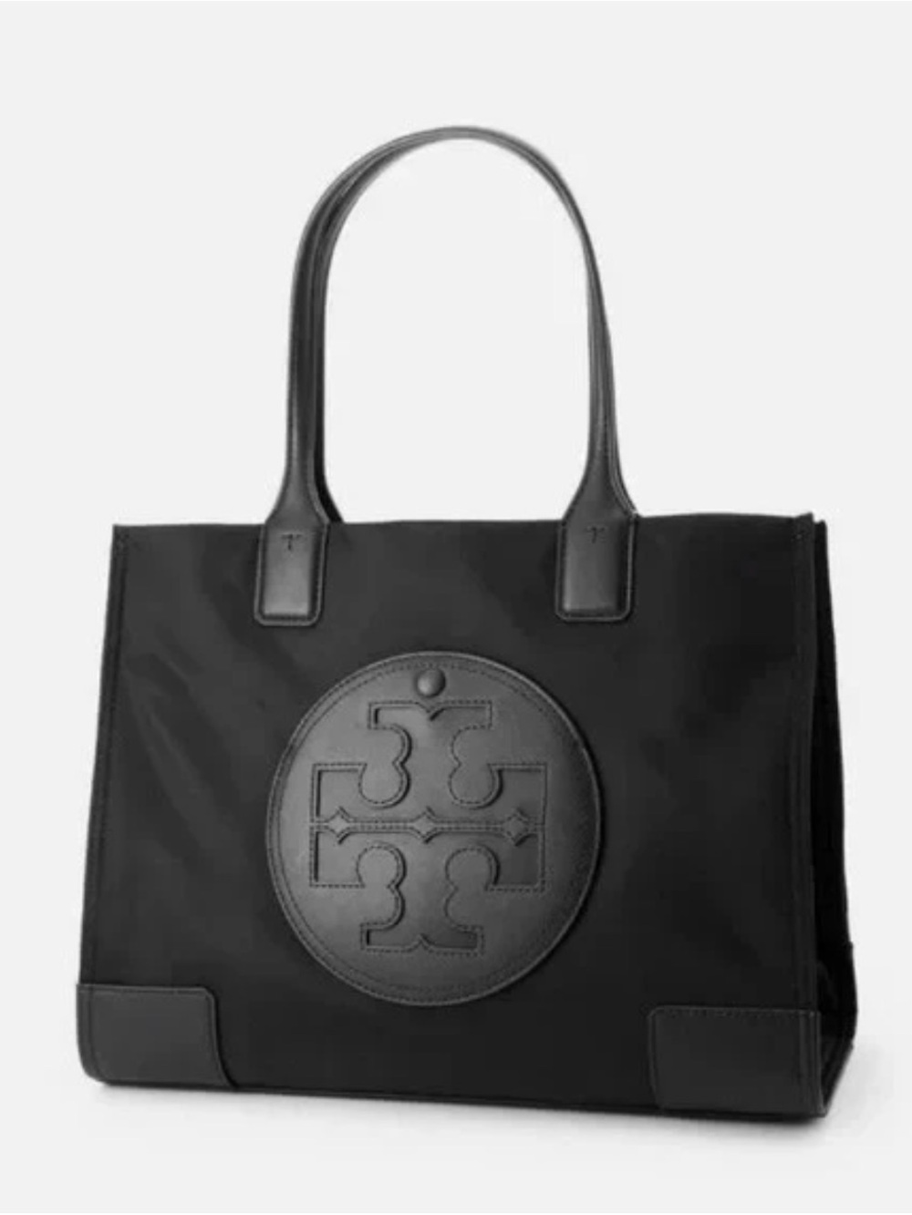Tory Burch Women's Nylon Ella Small Tote in Black - EUC